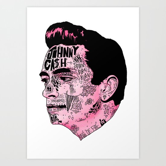 Johnny Cash Art Print