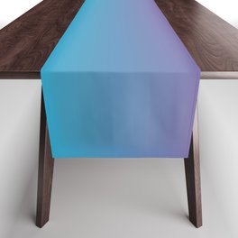 AQUA BLUE &  PURPLE Pastel colors Ombre pattern Table Runner