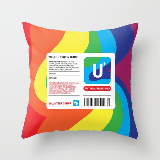 Fairytale Transfusion Throw Pillow