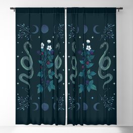 Serpent and Wild Berries Blackout Curtain