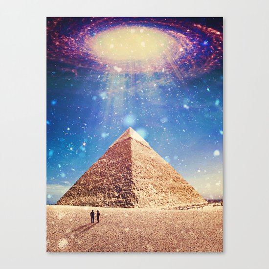Pyramid beam Canvas Print
