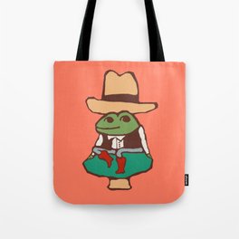 Cowboy On A Mushroom - Square Tote Bag