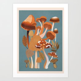 Mushrooms 3 Art Print
