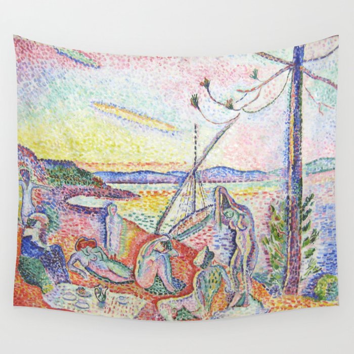 Henri Matisse 'Luxe, Calme et Volupte' Landscape Art Exhibition Wall Tapestry