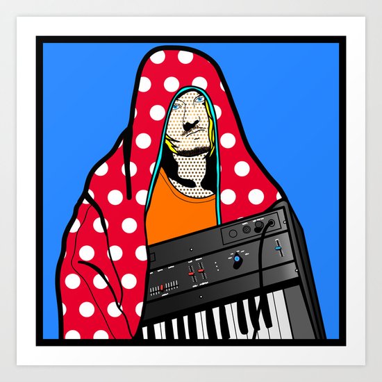 Röyksopp Forever Roy Lichtenstein Inspired Portrait 2 Art Print