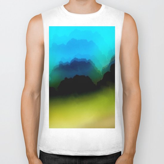 Misty Mountain View Biker Tank