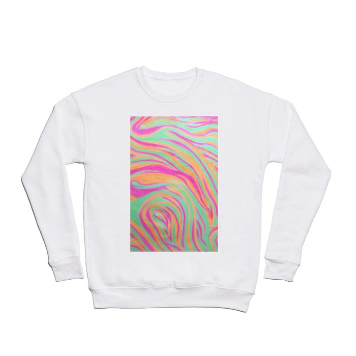 Neon Marble Crewneck Sweatshirt