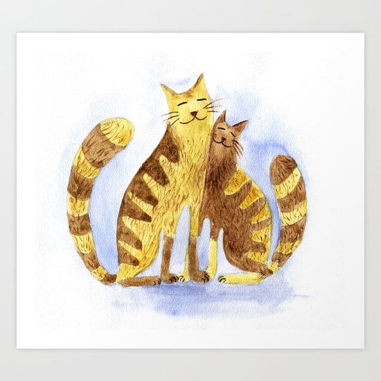 Cats Art Print