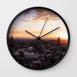 San Miguel de Allende at Sunset : Heart of Mexico Wall Clock
