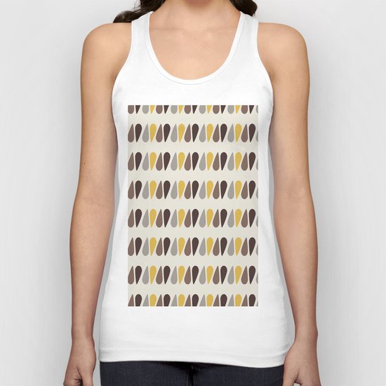 Pattern black brawn yellow Unisex Tank Top