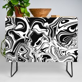 Black And White Marble Credenza