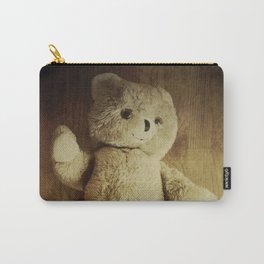 Old Teddy Bear Carry-All Pouch | Funlove, Oldteddybear, Tenderteddybear, Vintage, Toy, Vintagestyle, Minimalistic, Cuteteddybear, Emotions, Baby 