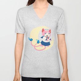 Sailornyan (t-shirt version) V Neck T Shirt