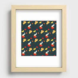 Whimsical Sugar Autumn Winter Sweet Recessed Framed Print