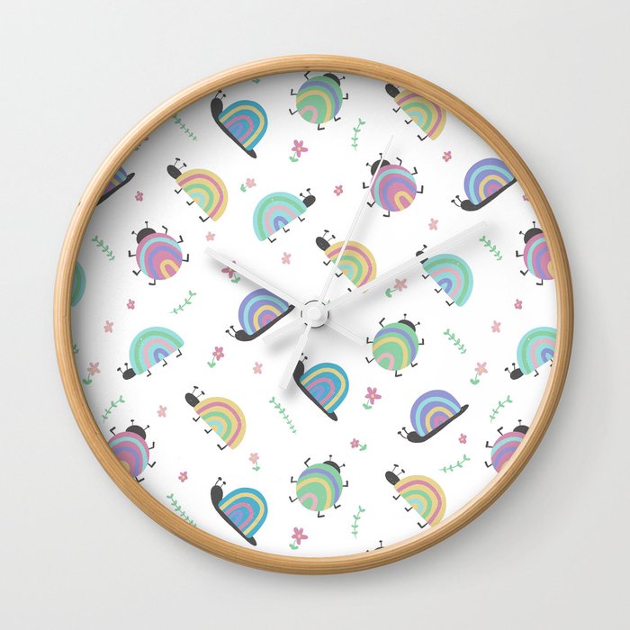 Rainbow Critters Wall Clock