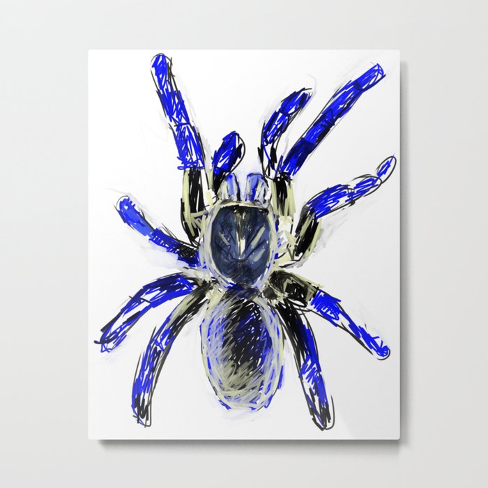 Tarantula Blue Metal Print