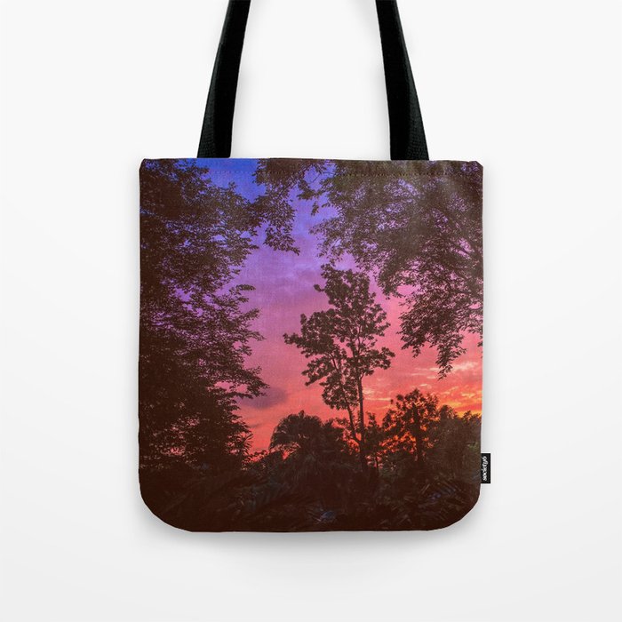 Sunset Trees Tote Bag