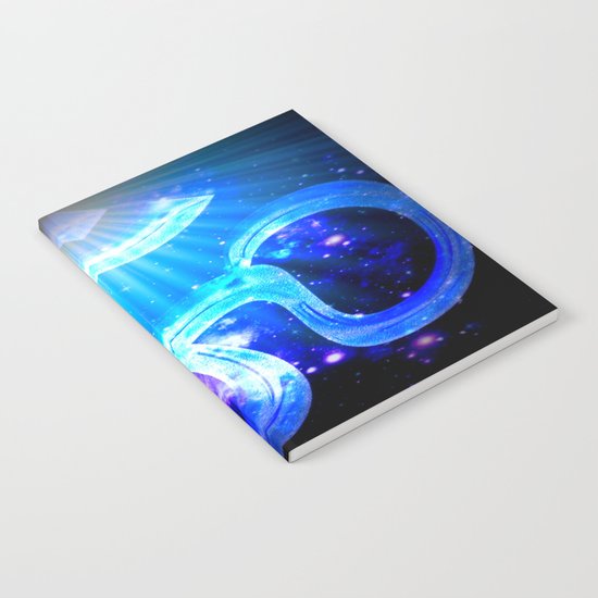 Om : Blue Purple Galaxy Notebook