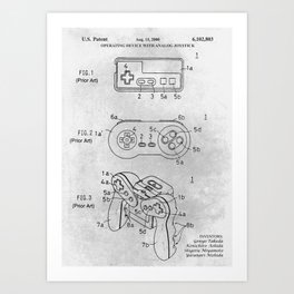 Game controller Art Print