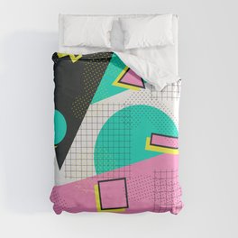 Arbitrary Memphis - Abstract Art Duvet Cover