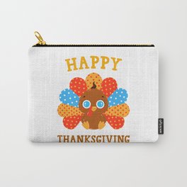 Happy Thanksgiving Turkey Boy Carry-All Pouch