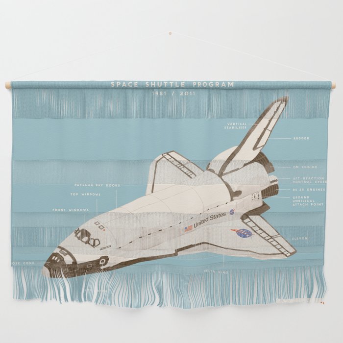 Space Shuttle Program - Grande Imagerie Moderne Wall Hanging