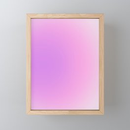 Lilac Glow Aura Framed Mini Art Print