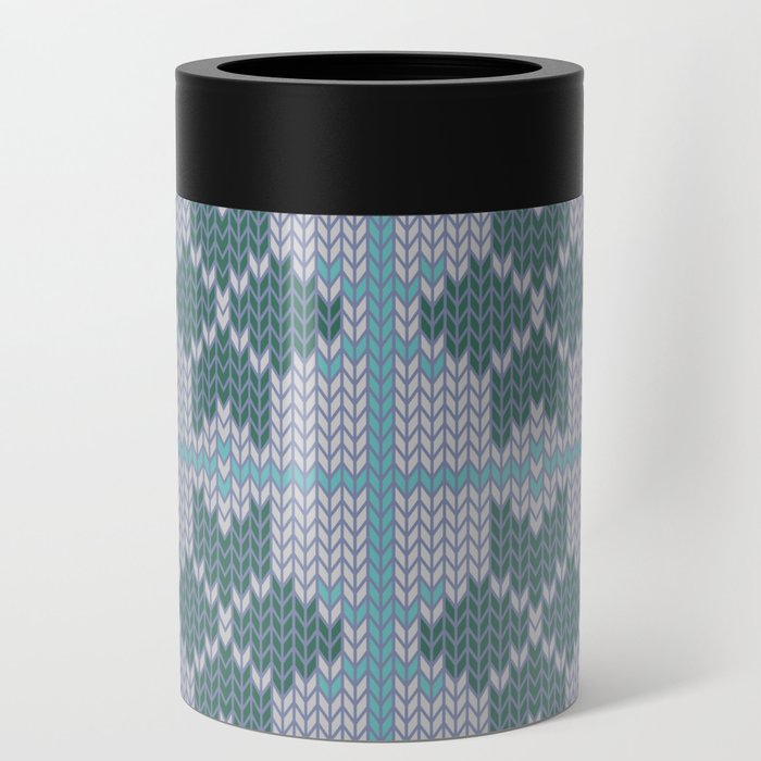 Christmas Pattern Knitted Retro Snowflake Floral Can Cooler