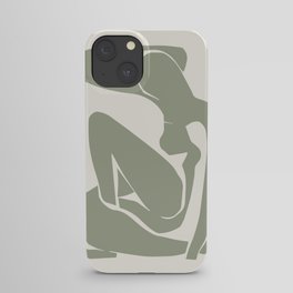 Sage Green Matisse Art, Matisse Abstract Art Decor iPhone Case