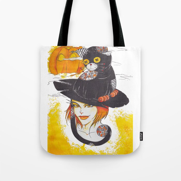 Halloween Witch Tote Bag