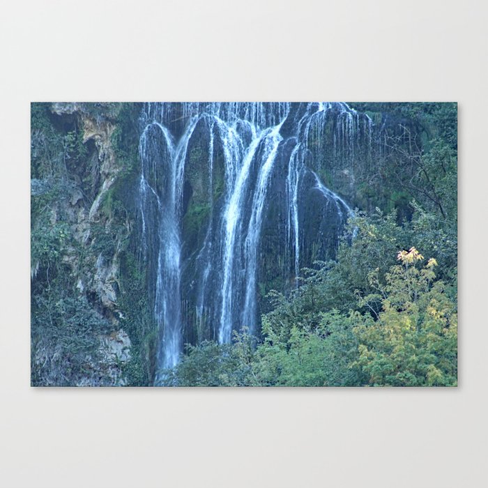 Waterfall Forest Nature Scenery 6 Canvas Print