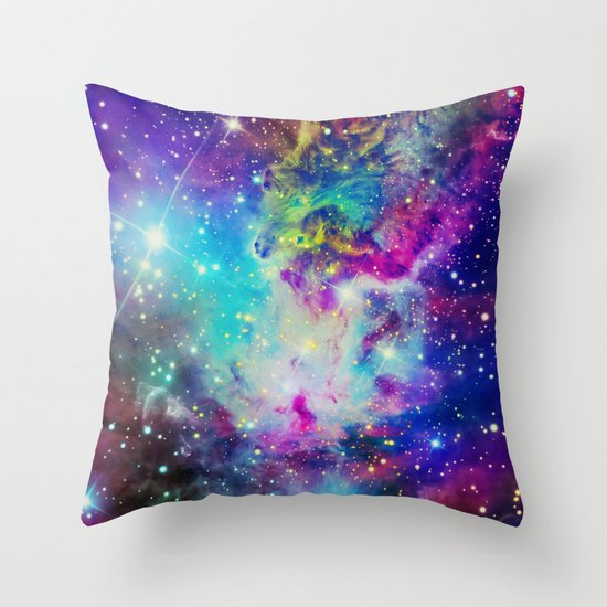 Fox Nebula Throw Pillow