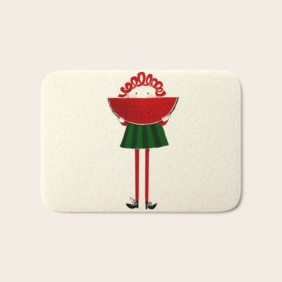 Melone girl Bath Mat