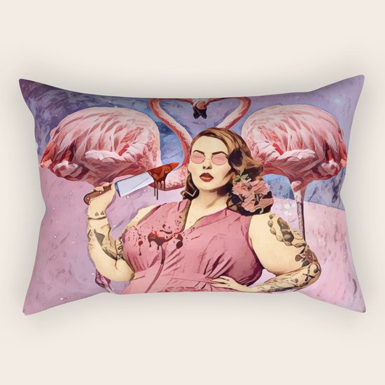 Flamingo Rectangular Pillow