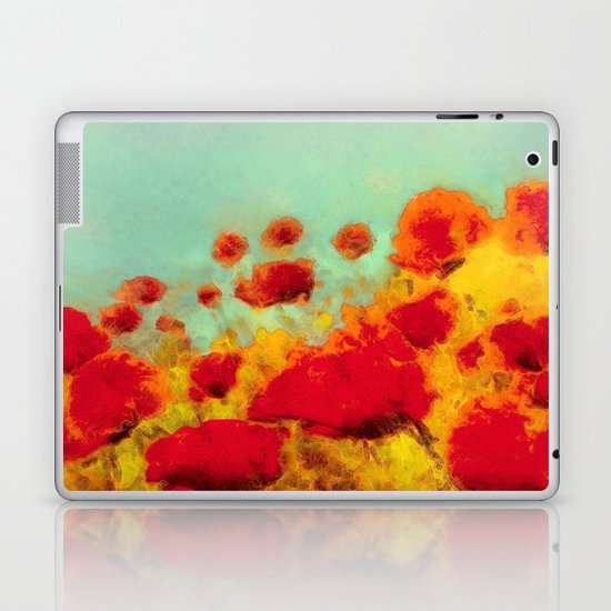 FLOWERS - Poppy time Laptop & iPad Skin