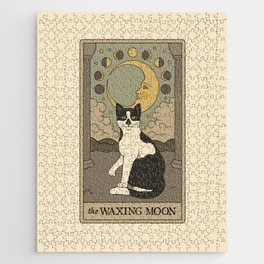 The Waxing Moon Cat Jigsaw Puzzle