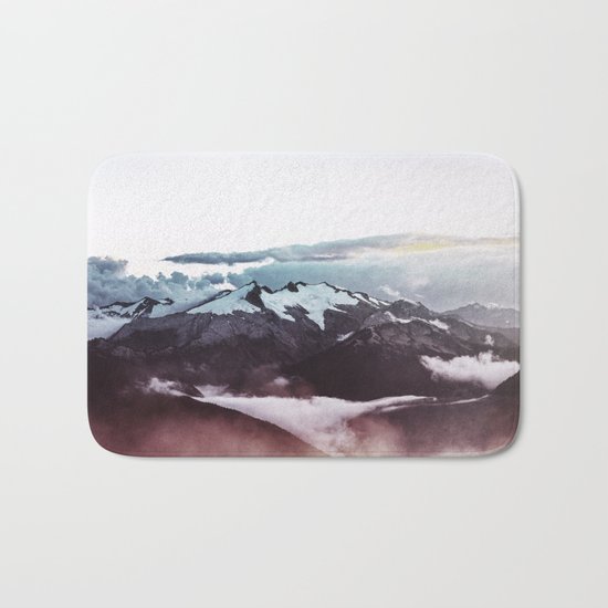 Faded mountain Bath Mat