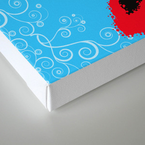 Minnie Mouse Paint Splat Magic Blue Background Canvas Print By