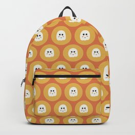 Tiny ghost sticker geometric seamless vector pattern Backpack | Coral, Offwhite, Holiday, Ghost, Halloween Art, Cute Ghost, Halloween Print, Circle, Cartoon, Kaysillustrations 