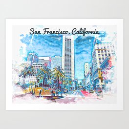 San Francisco California  Art Print