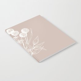 Floral Line Drawing Notebook