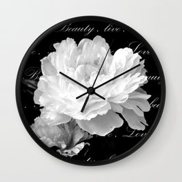 Floral And Graphic II Wall Clock