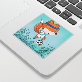 Soccer Fox Sticker