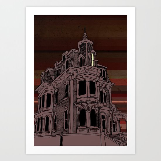 Haunted House #3 Art Print