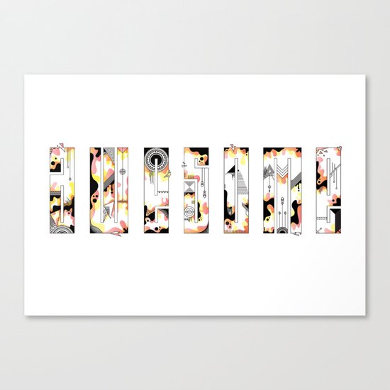 Awesome Canvas Print