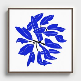 Blue plant  Nature is everywhere Framed Canvas