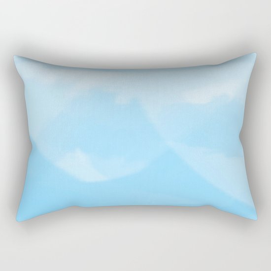 Blue Rectangular Pillow