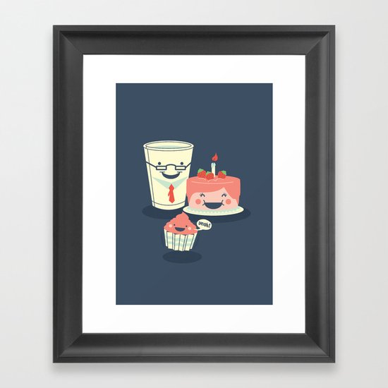 Oh! my sweet little cupcake. Framed Art Print