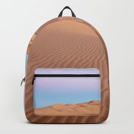 Windblown Pattern Sand Dunes Sunset Backpack