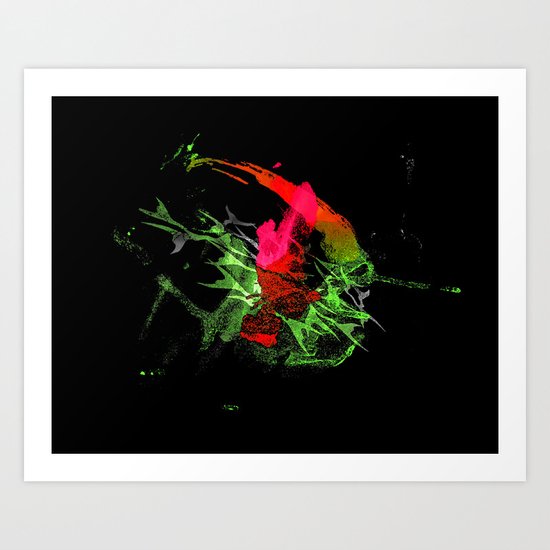 Colorful Splash Art Print